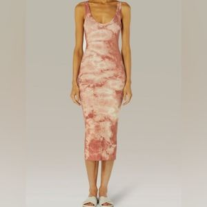 NWOT Enza Costa Scoop-Neck Tank Midi Dress Sz Large